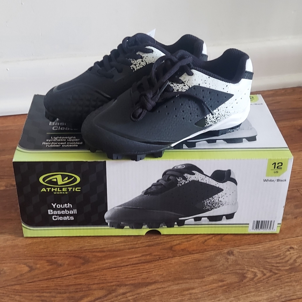 Athletic Works Youth Baseball Cleats -Shoes -Unisex Fit
